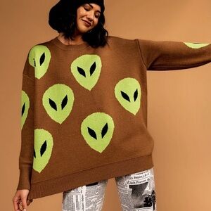 NWT Dressed in Lala Alien Sweater  size S/M